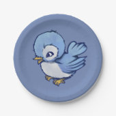 Blue Bird Art Bird Lovers Bluebird Bird Watching Pappteller (Vorderseite)