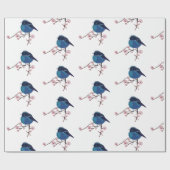 Blue Bird Art Geschenkpapier (Flach)