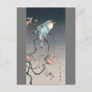 Blue Bird at Night, Watanabe Seitei Postkarte