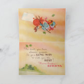 Blue Bird Birthday Card Karte (Innenseite)