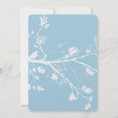 Blue Bird Branches Brautparty Einladung (Rückseite)