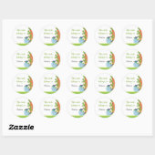 Blue Bird Buchzeichen Stickers (Blatt)