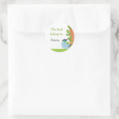 Blue Bird Buchzeichen Stickers (Tasche)