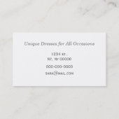 Blue Bird Business Cards Visitenkarte (Rückseite)