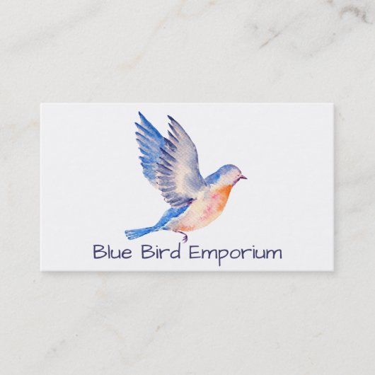 Blue Bird Business Cards Visitenkarte (Vorderseite)