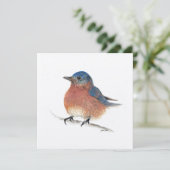 Blue Bird Card Karte (Stehend Vorderseite)