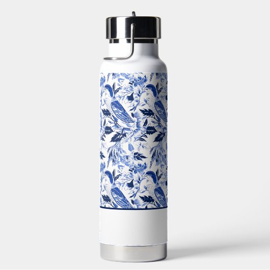 Blue Bird Chinoiserie Monogram Trinkflasche (rechts)