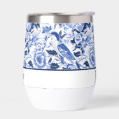 Blue Bird Chinoiserie Monogramm  (Links)