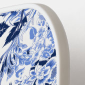 Blue Bird Chinoiserie Monogramm Pickleball Schläger (Linke Seite)