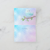 Blue Bird Danke Karte (Innenseite)