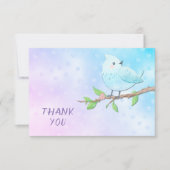 Blue Bird Danke Karte (Vorderseite)