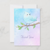 Blue Bird Danke Karte (Vorderseite)