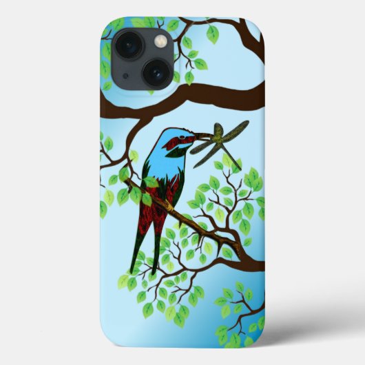 Blue Bird Design Case-Mate iPhone Hülle (Rückseite)