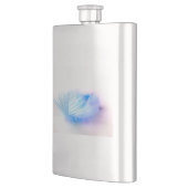Blue Bird Feather Plume Flachmann (Links)