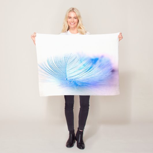 Blue Bird Feather Plume Fleecedecke (Beispiel)