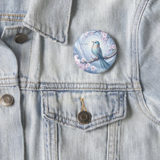 Blue Bird Floral Button (Beispiel)