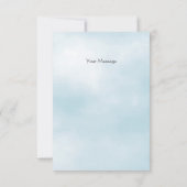 Blue Bird Floral Danke Karte (Rückseite)