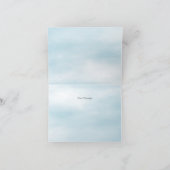 Blue Bird Floral Danke Karte (Innenseite)