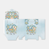 Blue Bird Floral Fevor Box Geschenkschachtel (Ungefaltet)