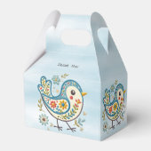 Blue Bird Floral Fevor Box Geschenkschachtel (Rückseite)
