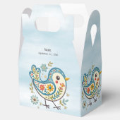 Blue Bird Floral Fevor Box Geschenkschachtel (Geöffnet)
