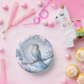 Blue Bird Floral Paper Bowl Pappteller (Party)