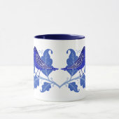 Blue Bird Folk Art Tasse (Zentrum)