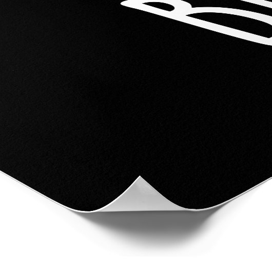 Blue Bird Funny Animal Pub Dark BG Poster (Ecke)