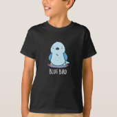 Blue Bird Funny Animal Pub Dark BG T-Shirt (Vorderseite)