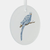 Blue Bird Glass Ornament (Vorderseite Rechts)
