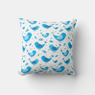 Blue Bird Harmony Pillow Kissen