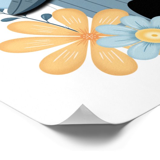 Blue Bird House Poster (Ecke)