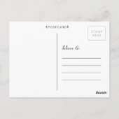 Blue Bird im Roten Frühling Garten Kunstmuseum Postkarte (Rückseite)