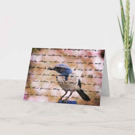 Blue Bird Inspiration Karte (Vorderseite)