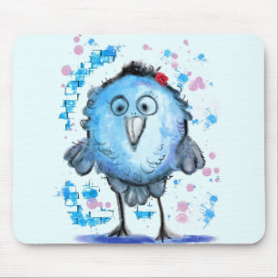 Blue Bird Mouse Pad Fun Mousepad