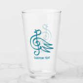 Blue Bird Musik Glas (Vorderseite)