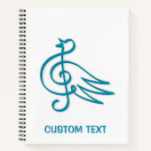 Blue Bird Musik Notizbuch (Vorderseite)