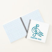 Blue Bird Musik Notizbuch (Innenseite)
