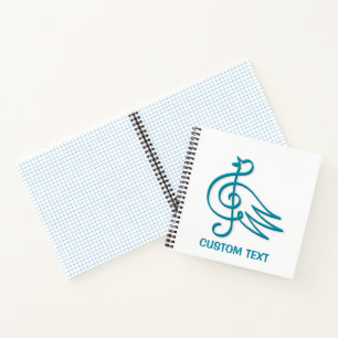 Blue Bird Musik Notizbuch