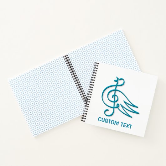 Blue Bird Musik Notizbuch (Innenseite)