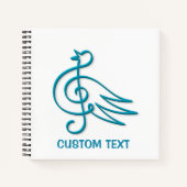 Blue Bird Musik Notizbuch (Vorderseite)