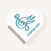 Blue Bird Musik Notizbuch (Vorderseite)