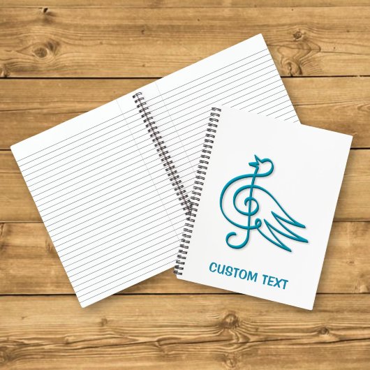 Blue Bird Musik Notizbuch