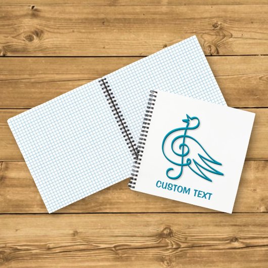 Blue Bird Musik Notizbuch