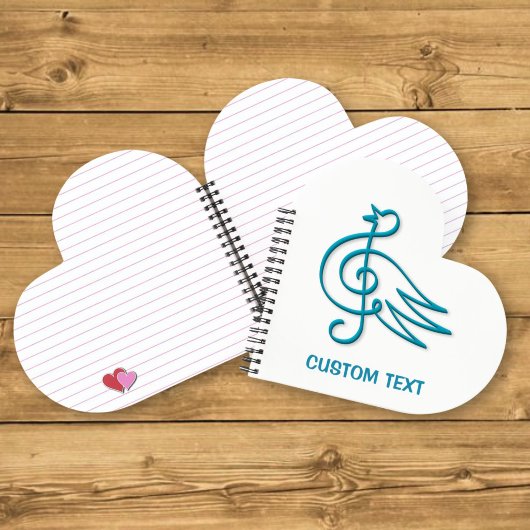 Blue Bird Musik Notizbuch