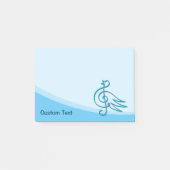 Blue Bird Musik Post-it Klebezettel (Vorderseite)