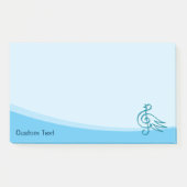 Blue Bird Musik Post-it Klebezettel (Vorderseite)