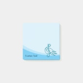 Blue Bird Musik Post-it Klebezettel (Vorderseite)