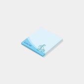 Blue Bird Musik Post-it Klebezettel (angewinkelt)