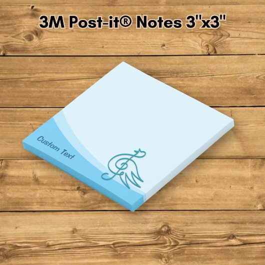 Blue Bird Musik Post-it Klebezettel